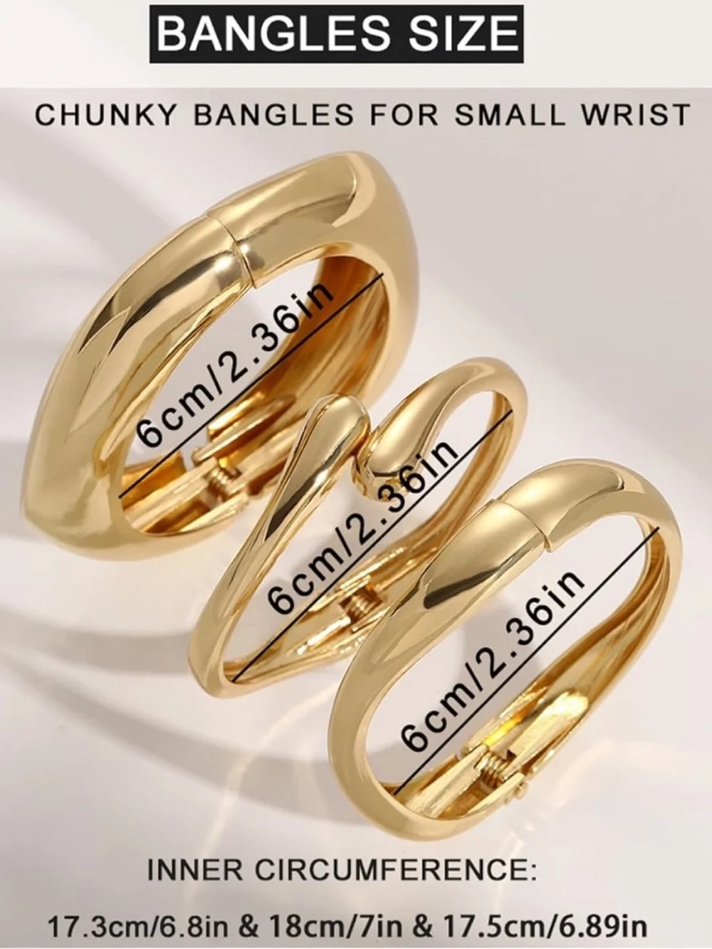 Sculptural Gold Spiral Cuff Bracelet Set